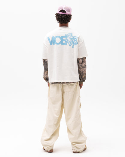VICE ANGEL TEE BLUE & WHITE