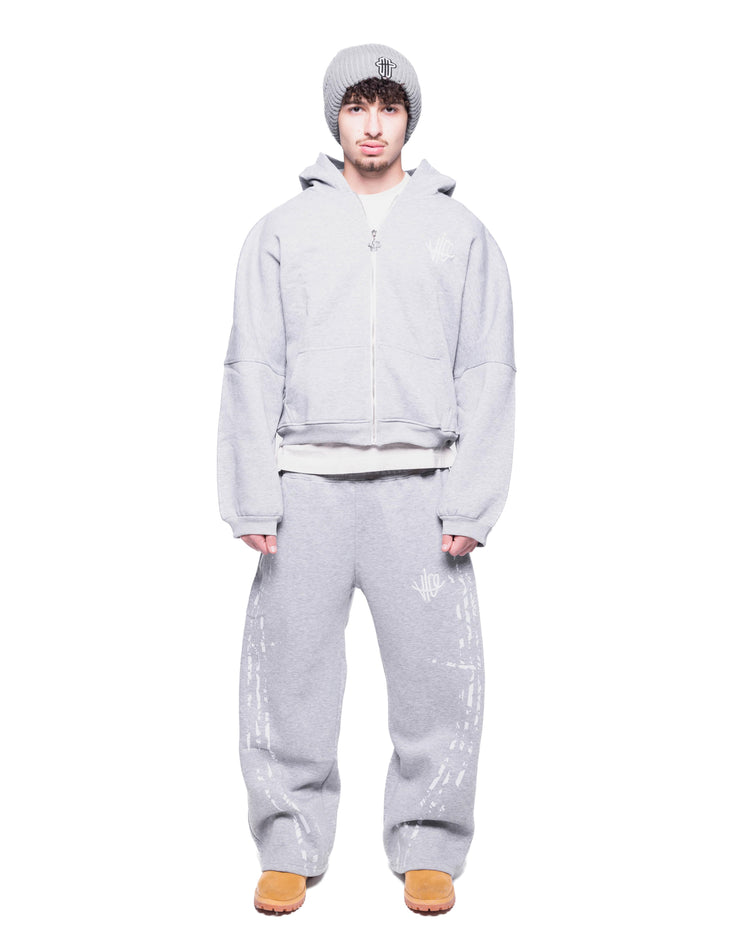 MONOTOGRAPHY GREY ZIPUP